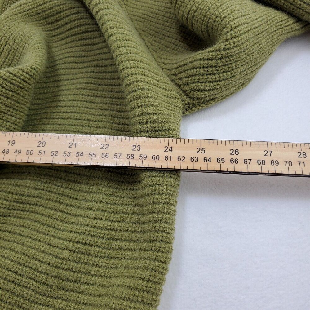 BiB! Sweater Womens XL Knit Scoop Neck Olive Green Long Sleeve New Preppy Casual - Picture 4 of 12
